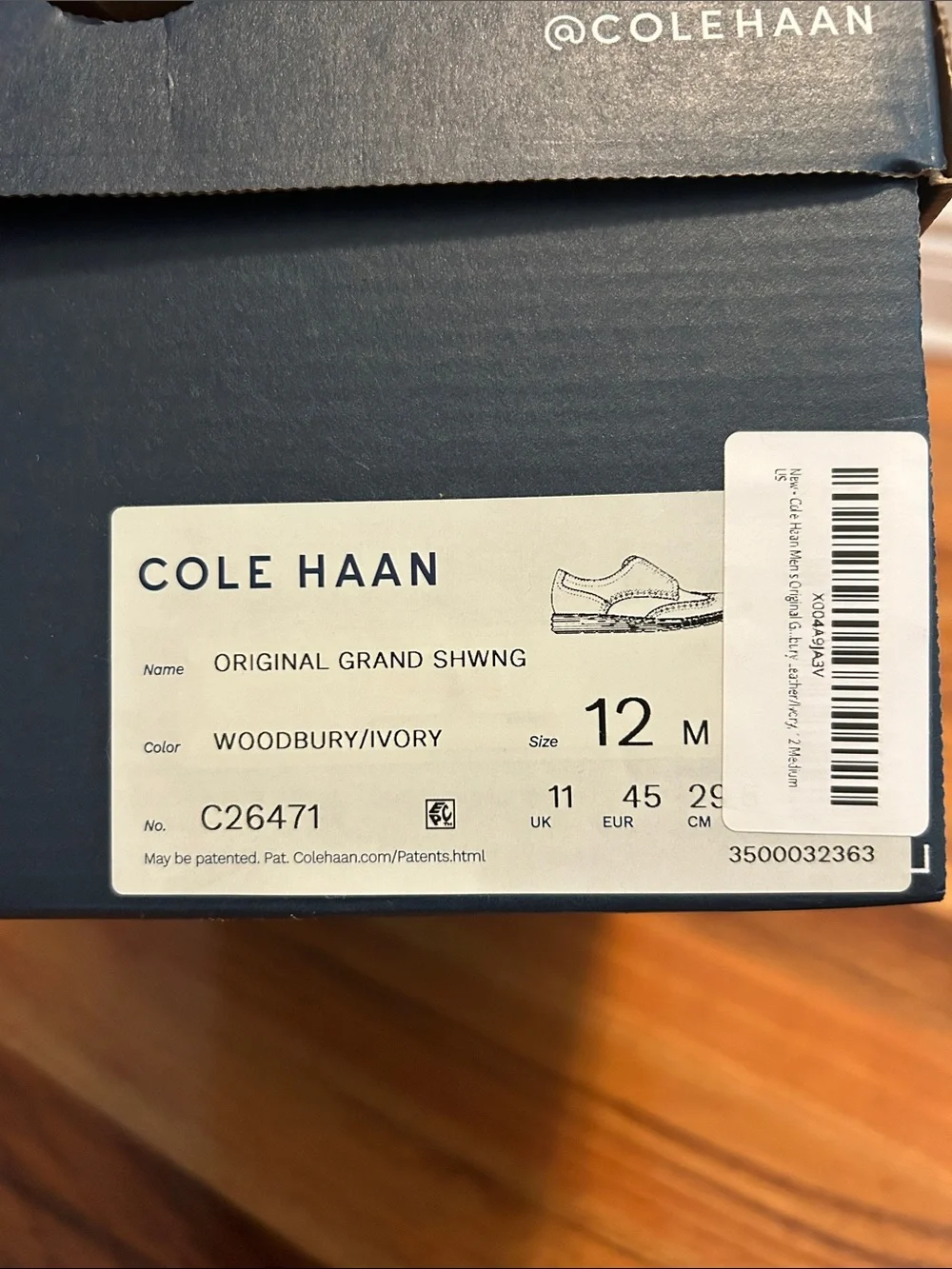 Cole Haan polished brown